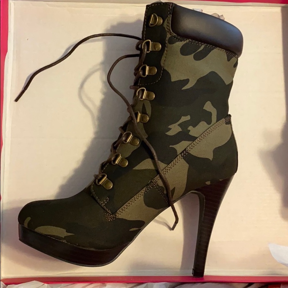 Camo Stiletto Boot